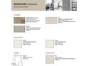 Selection of monochromatic modern flooring, countertop, cabinet and backsplash materials at 412 Carpels Dr, Wendell, NC 27591