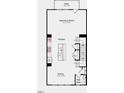 Second floor layout with a gathering room, kitchen, dining area, and half bathroom at 431 Rowe Way, Knightdale, NC 27545