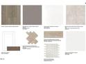 Selection board of home design finishes and fixture options for the home at 541 Lauren Ann Dr, Apex, NC 27523