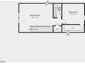 Upper level floor plan featuring game room, bathroom, and bedroom with walk-in closet at 541 Lauren Ann Dr, Apex, NC 27523