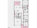 Detailed floor plan showcasing the layout of the kitchen, garage, and bedrooms at 541 Lauren Ann Dr, Apex, NC 27523