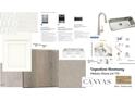 Sample options for kitchen and bath materials with appliances and fixtures at 615 Contento Ct, Sanford, NC 27330