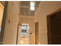 Unfinished foyer with doorway and window providing natural light at 97 Willow Cameron Way, Angier, NC 27501