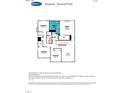 Second floor of the Sequoia floor plan featuring an owner's suite, loft, and 4 bedrooms at 362 Barbour Farm Ln, Four Oaks, NC 27524