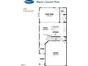 Blayre - Ground Floor featuring a Great Room, Dining, Kitchen, Garage, and Porch at 152 Kobus Ct, Garner, NC 27529