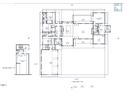 Detailed floor plan layout with room dimensions, showcasing kitchen, bedrooms, and living areas at 273 Blufftonwood Dr, Pittsboro, NC 27312