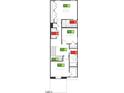 Detailed floor plan showcasing the layout of the upper level, including bedrooms and bathrooms at 10523 Brookside Reserve Rd, Raleigh, NC 27614