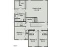 Second floor plan with four bedrooms, including an owner's suite with a private bathroom at 106 E Victory View. Ter, Smithfield, NC 27577