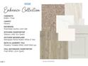 Enhance Collection selections showing cabinets, carpet, countertop, backsplash, and tile selections at 1225 Dimaggio Dr # 9, Raleigh, NC 27616