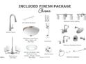 Chrome finish package featuring kitchen and bathroom fixtures, cabinet hardware, lighting, and door hardware at 1241 Dimaggio Dr # 5, Raleigh, NC 27616