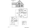 Floor plan of 'The Keli 2' model home layout showcasing two stories and square footage at 333 S Main St, Four Oaks, NC 27524
