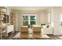 Bright living room featuring a comfortable sofa, stylish decor, and natural light at 532 Morning Light Dr, Angier, NC 27501