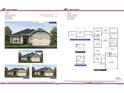 Rendering showing covered lanai and garage at 56 Cooper Branch Ct, Fuquay Varina, NC 27526