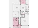 Layout of the first floor showing a gathering room, dining room, kitchen, and two-car garage at 101 Hiddenite Pl, Holly Springs, NC 27540