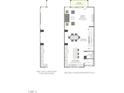 Second floor floorplan showing the layout for kitchen, dining, and great room at 1024 Zelkova Lane, Chapel Hill, NC 27517
