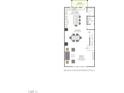 Second floor plan highlighting the gourmet kitchen, dining area, great room, and deck access at 1026 Zelkova Lane, Chapel Hill, NC 27517