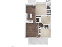 Open-concept floor plan with a kitchen island, multiple bedrooms, and two bathrooms at 132 Ambergate Ct, Rocky Mount, NC 27804