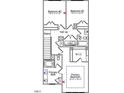 Third floor floorplan featuring primary bedroom, bedrooms #2 & #3, with two bathrooms and laundry at 319 Chesapeake Commons St # 103, Garner, NC 27529