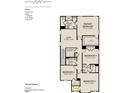 Layout of second floor with primary bedroom, loft, three additional bedrooms, and two bathrooms at 4301 Darius Lane # 28, Fuquay Varina, NC 27526