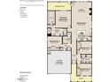 Caswell first floor plan featuring 4 bedrooms, 2 full baths, a 2-car garage, screened patio and fireplace option at 104 N Stonemill Trl # Homesite 253, Clayton, NC 27520