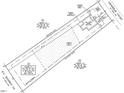 Property map showing the lot and dwelling, including lot dimensions and building setbacks at 4881 Grosbeak Ct, Mebane, NC 27302