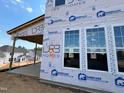 View of the exterior of the home, showcasing new construction in a residential neighborhood at 79 Willow Cameron Way, Angier, NC 27501