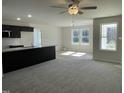 Open concept living area with lots of natural light flowing into the kitchen area at 111 Magnolia Run Way, Benson, NC 27504