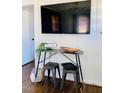 Cozy entryway nook featuring modern console table and decorative accents at 419 Second St, Apex, NC 27502