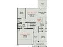 Floor plan featuring a study, Gathering room, kitchen, dining, mud room, garage, foyer and covered porch at 88 E Victory View Ter, Smithfield, NC 27577