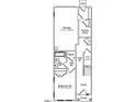 Detailed first-floor plan showing layout of garage, entry, bedroom, and bathroom at 356 Chesapeak Commons St # 135, Garner, NC 27529