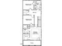 Detailed second-floor plan showing three bedrooms, two bathrooms, a WIC, and laundry at 304 White Oak Garden Way # 214, Garner, NC 27529