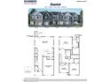 Detailed floor plan showcasing the layout of this 3-bed, 2.5-bath townhome with garage at 2205 Carcillar Dr, Apex, NC 27539