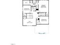 Detailed floor plan showing layout of the second floor with bedrooms, bathrooms, and loft at 842 Magnolia Acres Ln, Fuquay Varina, NC 27526