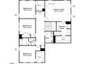 Detailed second-floor layout featuring a owner's suite, three additional bedrooms, and a laundry room at 140 Sugar Pine Drive, Franklinton, NC 27525