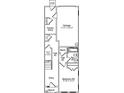 Detailed first floor floorplan showcasing the entryway, hall, bathroom, garage, and bedroom 3 at 304 Chesapeak Commons St # 146, Garner, NC 27529