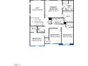 Second floor layout showcasing the primary bedroom, loft, three bedrooms and conveniently located laundry room at 181 Cribbs Ln, Middlesex, NC 27557