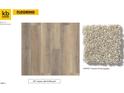 New home flooring featuring LVP flooring and Vineyard Creek Concrete carpet at 120 Gobbler Dr, Smithfield, NC 27577