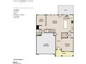 Open-concept first floor featuring a flex room, Gathering room, kitchen, and dining room at 127 Moonflower Ln # Homesite 257, Clayton, NC 27520