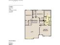 Second floor layout featuring three bedrooms, two full baths, and a convenient laundry area at 127 Moonflower Ln # Homesite 257, Clayton, NC 27520