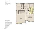 Second floor floorplan with 3 beds, 2 baths, laundry, and a loft at 145 W Crescent Mills Blvd # Homesite 236, Clayton, NC 27520