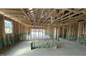 Unfinished living room with exposed beams, wood frame, and an open layout ready for customization at 178 Gobbler Dr, Smithfield, NC 27577