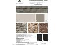 Exterior color package showcasing roof, siding, brick, trim, and front door options at 2715 Hunter Woods Dr # 562, Apex, NC 27502