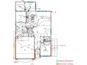 First floor floor plan featuring an open layout with large kitchen and outdoor living space at 412 Marthas View Way Way, Wake Forest, NC 27587