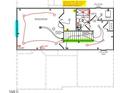Floor plan exhibiting bonus room, bathroom #4, attic access panel, and staircase layout at 420 Marthas View Way Way, Wake Forest, NC 27587