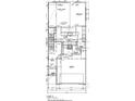 First floor plan showing an open layout with a living area, kitchen, breakfast nook, and garage at 132 Muskogee Rd # 58, Angier, NC 27501