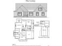 Floor plan displaying first and second floor levels, including living spaces, bedrooms, and kitchen layout at 4622 Durham Rd, Wake Forest, NC 27587