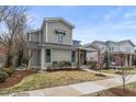 Stylish two-story home showcasing modern architecture and a beautifully landscaped yard at 917 S Blount St, Raleigh, NC 27601