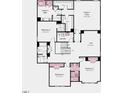 Upstairs layout featuring the owner's suite, three additional bedrooms, a laundry room, and loft at 116 Magma Ln, Holly Springs, NC 27540