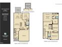 Floor plan showcasing layout of the two-story home with the bedrooms, bathrooms, and living space at 1236 Maple Branch Cir, Graham, NC 27253