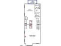 Second-floor plan featuring an eat-in kitchen, Gathering room, deck, powder room, and pantry at 312 Chesapeak Commons St # 144, Garner, NC 27529